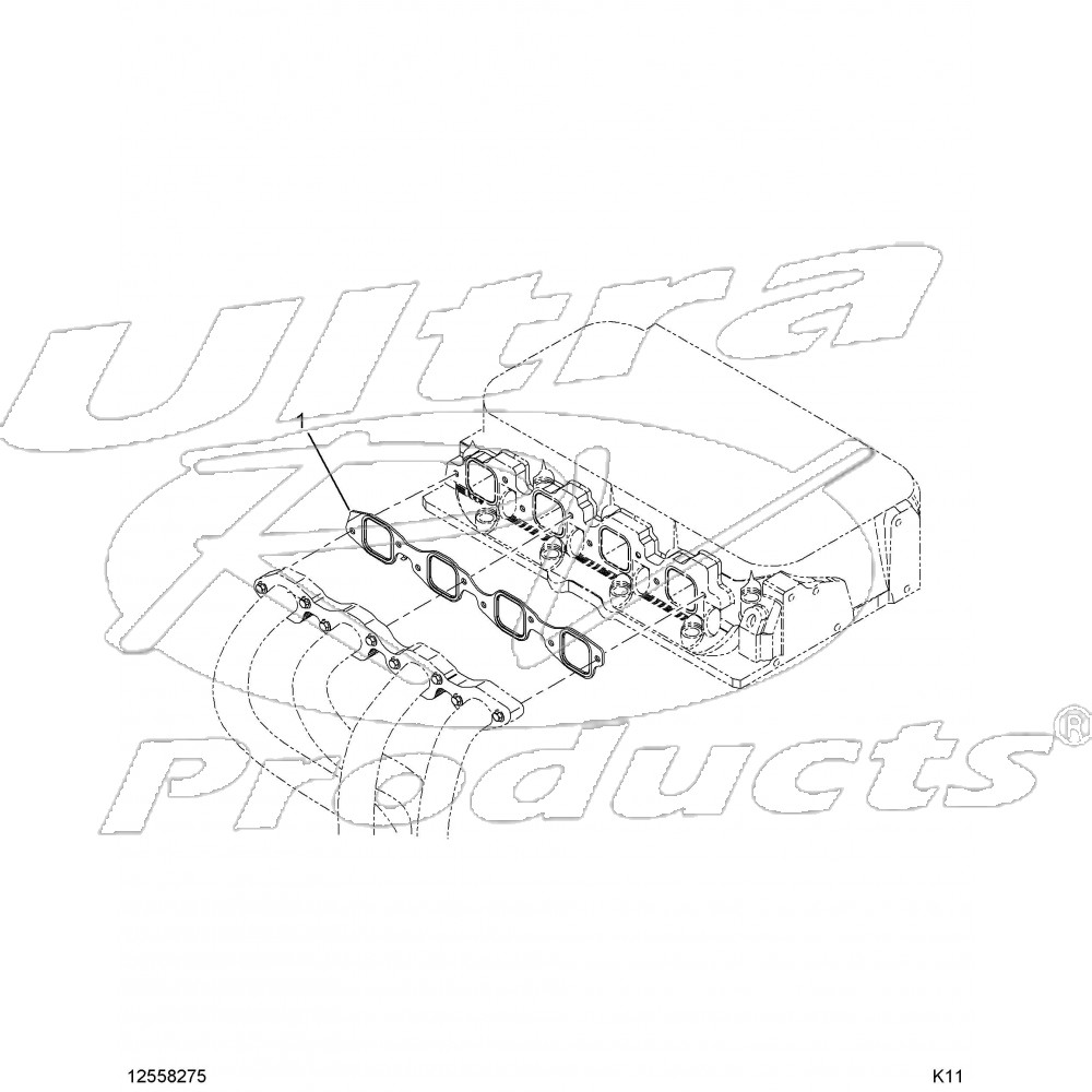 12558275 - 8.1L Exhaust Manifold Gasket